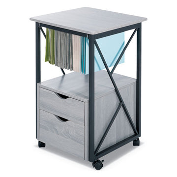 Safco® Mood Storage Pedestals With Open-format Hanging File Rack, Left Or Right, 2 Drawers: Box-file, Gray, 17.75" X 17.75" X 30" freeshipping - TVN Wholesale